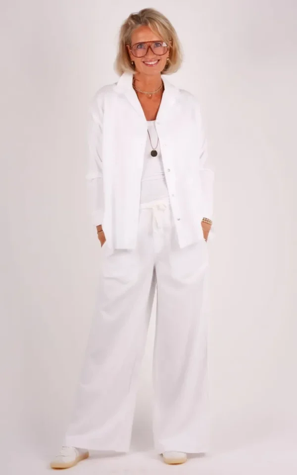 10 Days 10 Days cotton linen blouse 20-407-6202 white