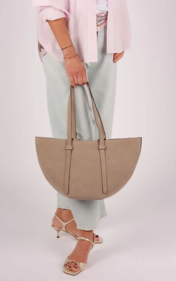Abro Abro shopper Cosmo medium suede taupe