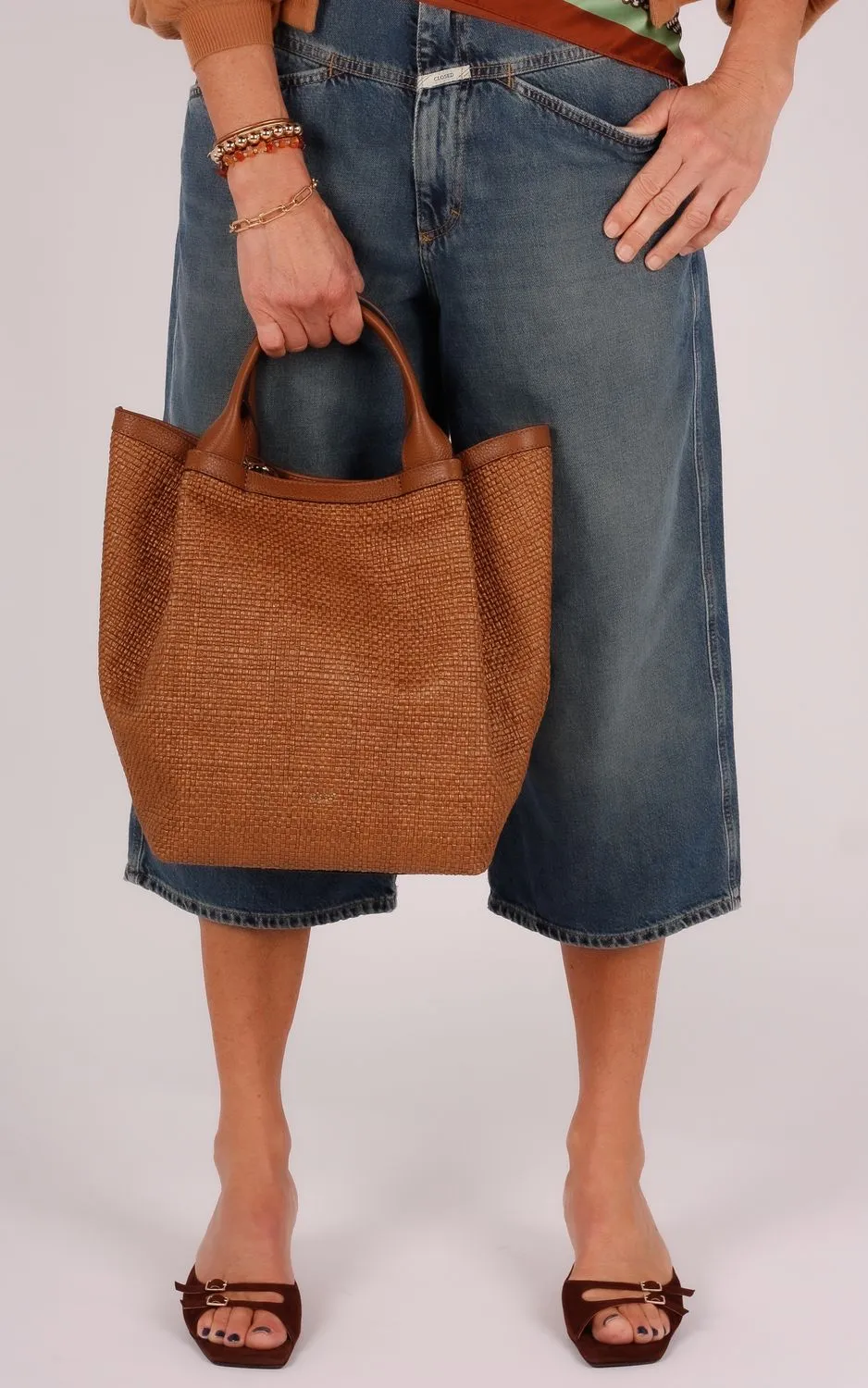 abro-essential-cognac-2 Abro Abro shopper Essential medium raffia cognac