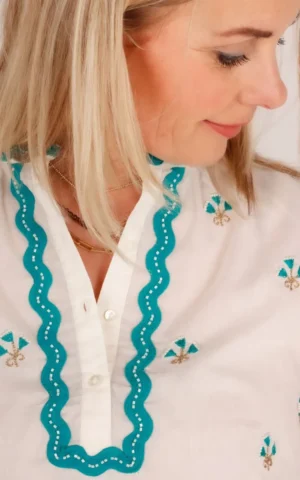 Antik Batik Antik Batik blouse Jeanne ecru