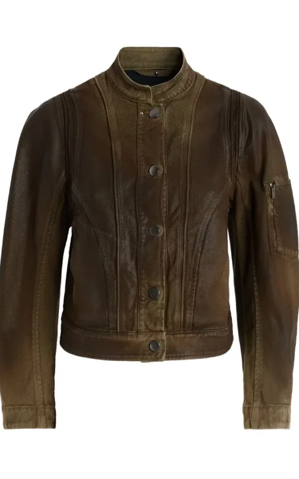 High HIGH denim jacket Tendril dark olive green