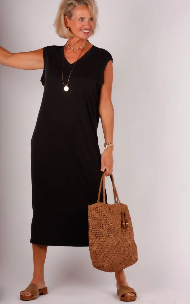 mila-1013157-zwart Mila Milla jurk 1013157 zwart