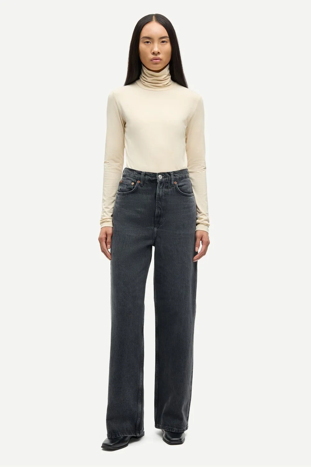 samsoe-samsoe-f100000057-grijs-4 Samsoe samsoe Samsøe Samsøe Rebecca jeans lengte 32