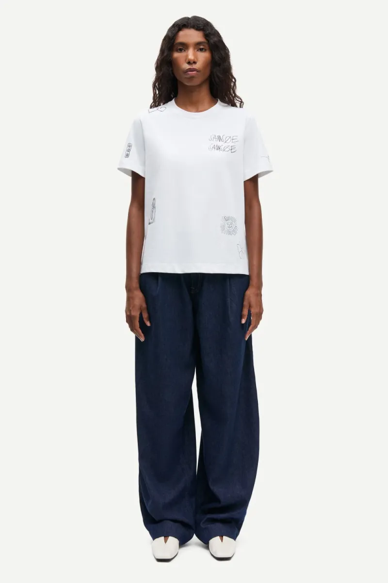 samsoe-samsoe-f26200004-donkerblauw Samsoe samsoe Samsøe Samsøe Saharper pleat jeans