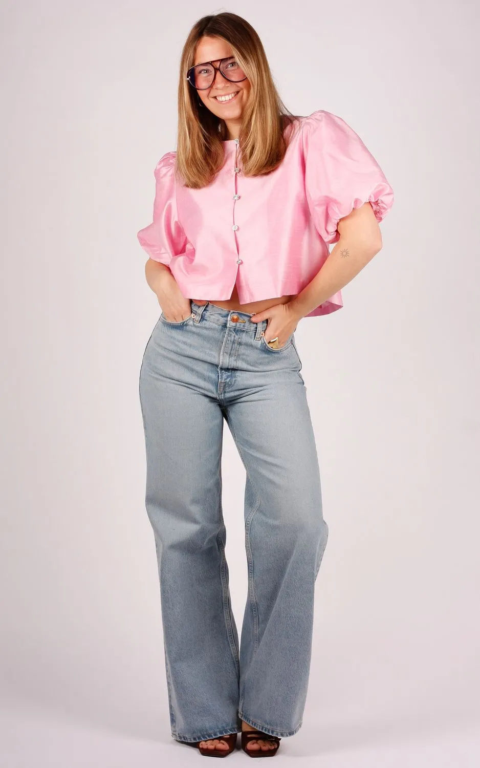 suncoo-luciol-roze-2 Suncoo Suncoo Paris Luciol blouse