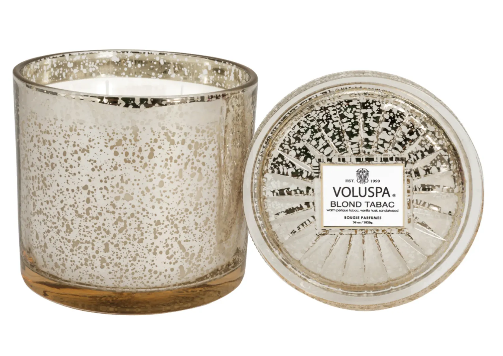 voluspa-grande-maison-zilver Voluspa Voluspa Grande Maison geurkaars Blond Tabac