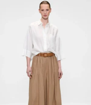 Zenggi Zenggi linnen blouse X04-1027 640 wit